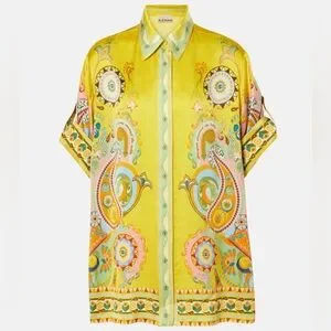 【Alemais】 Pinballプリントリネンシャツ Alémais Pinball printed linen shirt ALÉMAIS